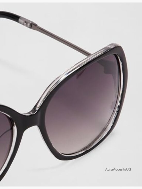 UV400 Protective Oval Sunglasses with Metal Temple main image 7